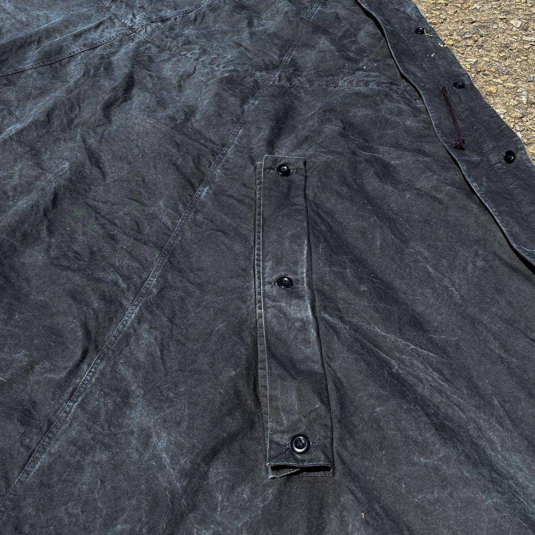 希少 ポーランド軍 テント ポンチョ ブラック 軍幕 キャンプ アウトドア