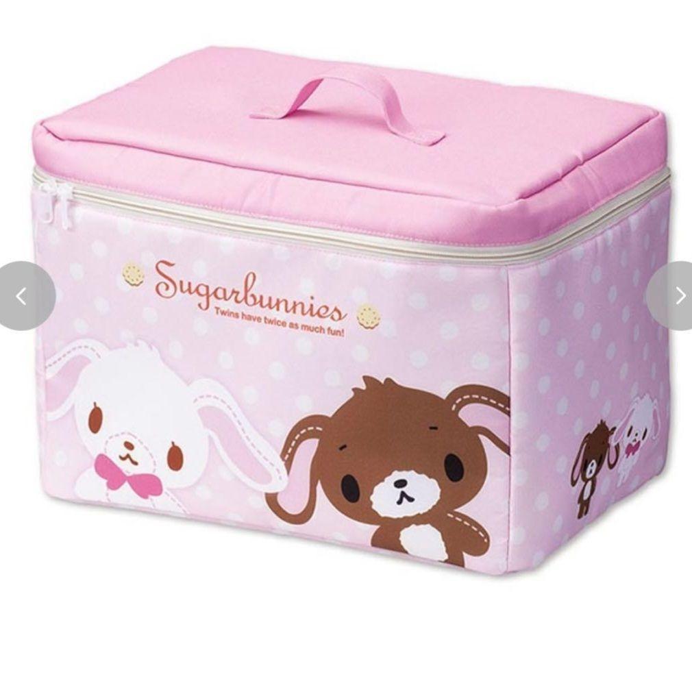 ②点セット　シュガーバニーズ　収納ボックス　ドット　レア　サンリオ