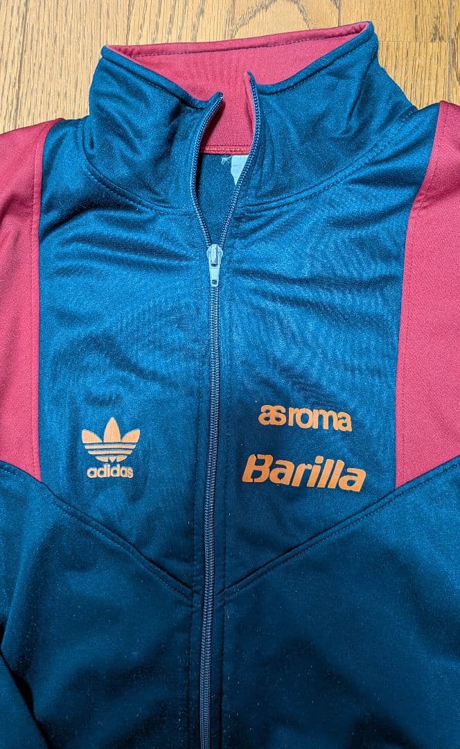 adidas ASローマ ジャージ　イタリア製　サイズL　ヴィンテージ