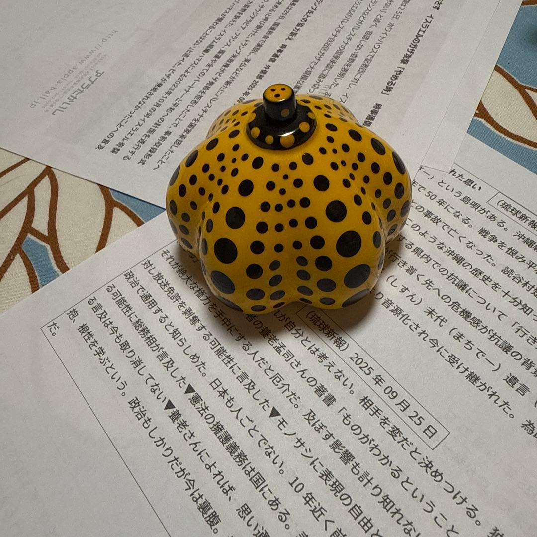 草間彌生代表作「カボチャ」のオブジェ