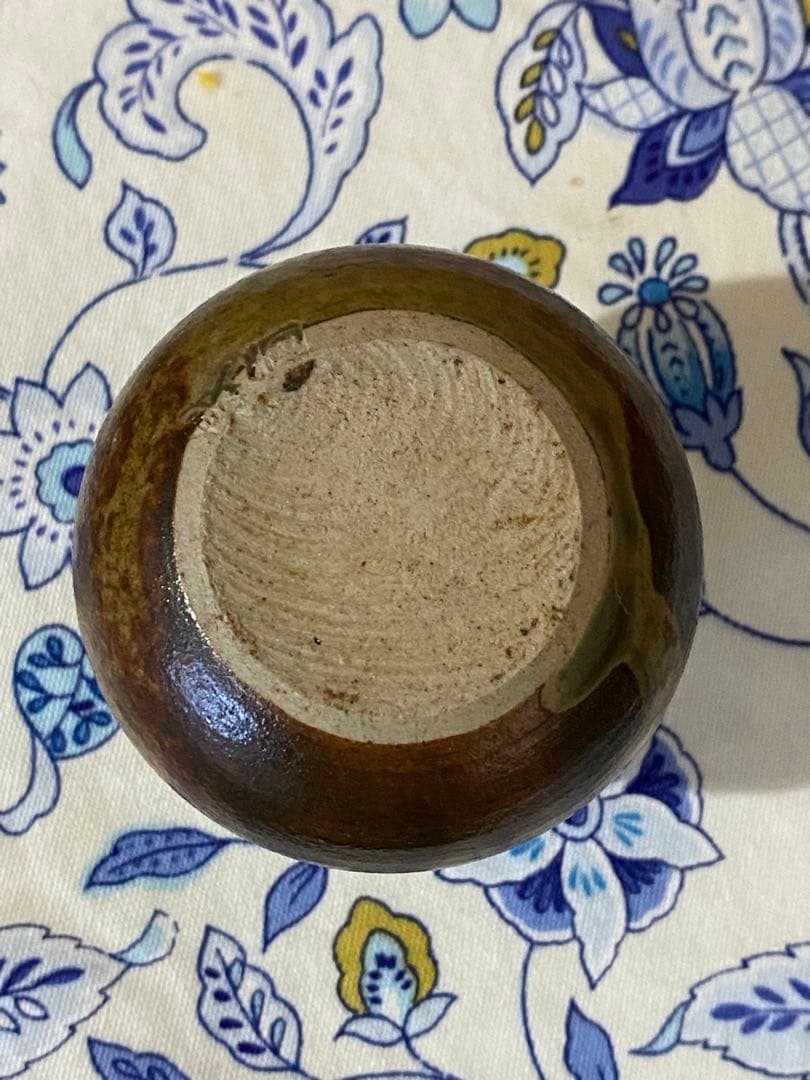 ¥42,800からお値下中　茶道具　人間国宝　李殷九 　高麗柿天目茶入