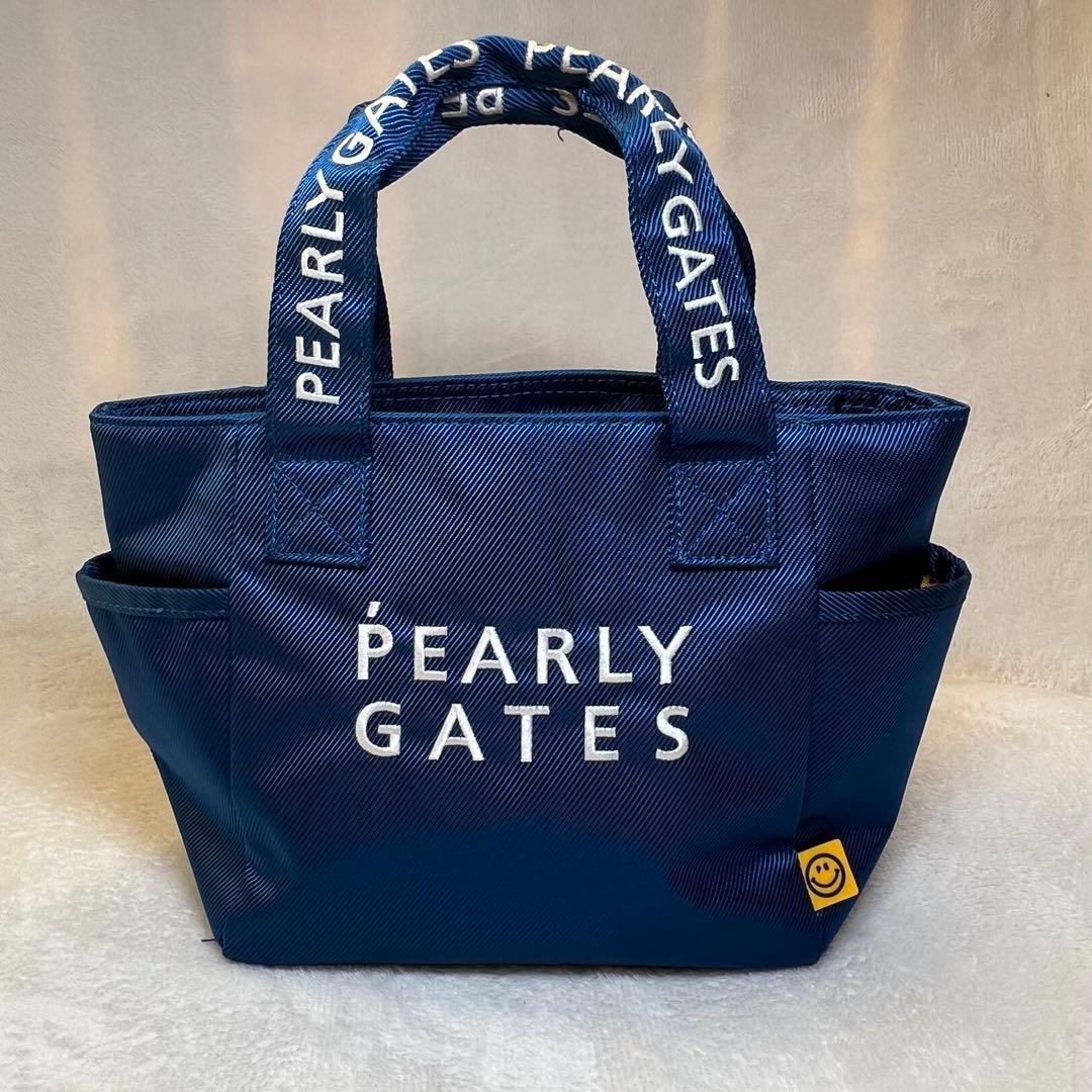 美品✨パーリーゲイツ 近年モデル カートバッグ ブルー　紺　ロゴ ニコちゃん