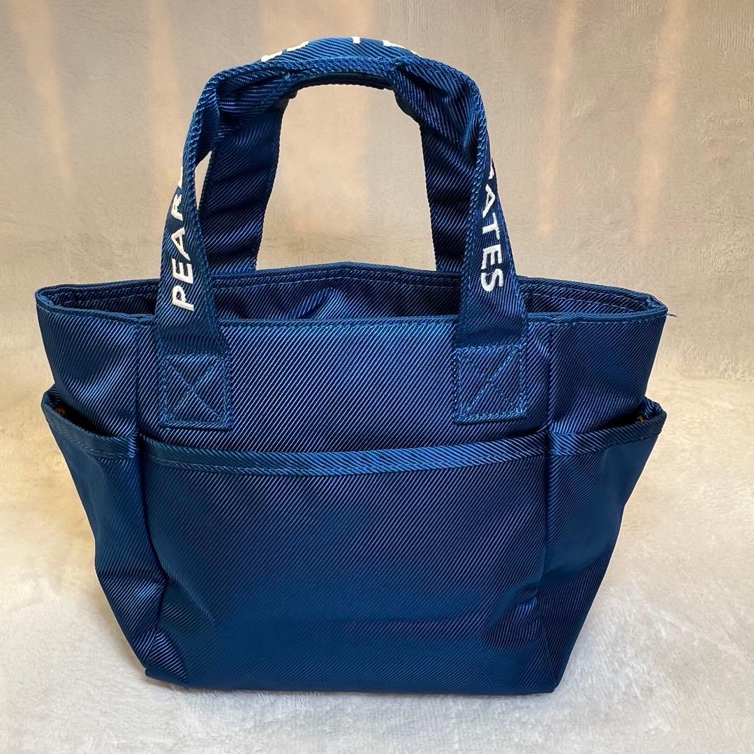 美品✨パーリーゲイツ 近年モデル カートバッグ ブルー　紺　ロゴ ニコちゃん