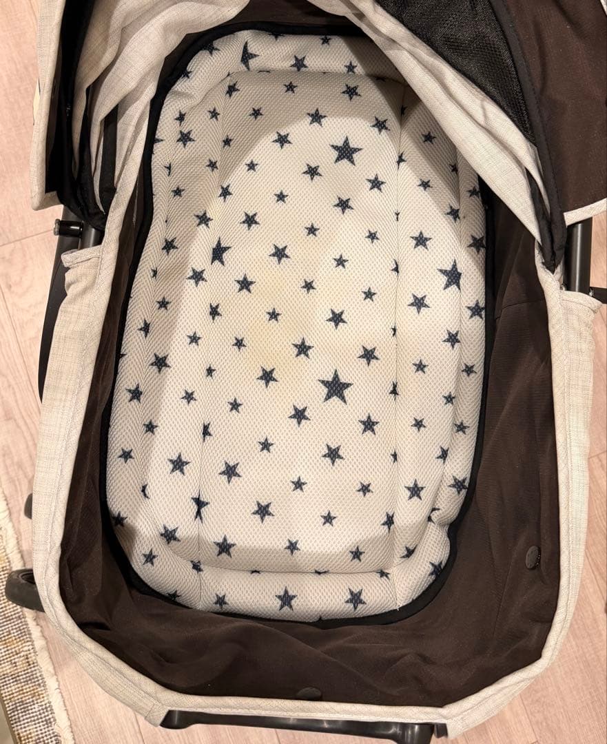 コムペット　ミリミリライト 犬用ペットカート アッシュホワイト 備品付き