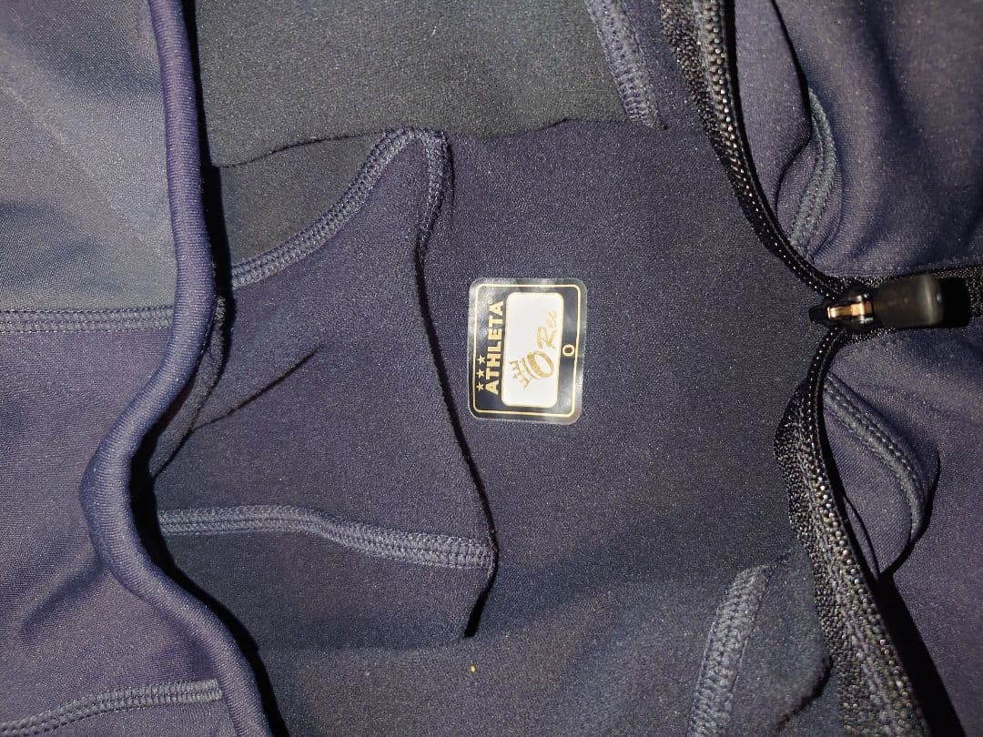 ATHLETA o-reiフード付きジャージ グレー×チャコール Oサイズ