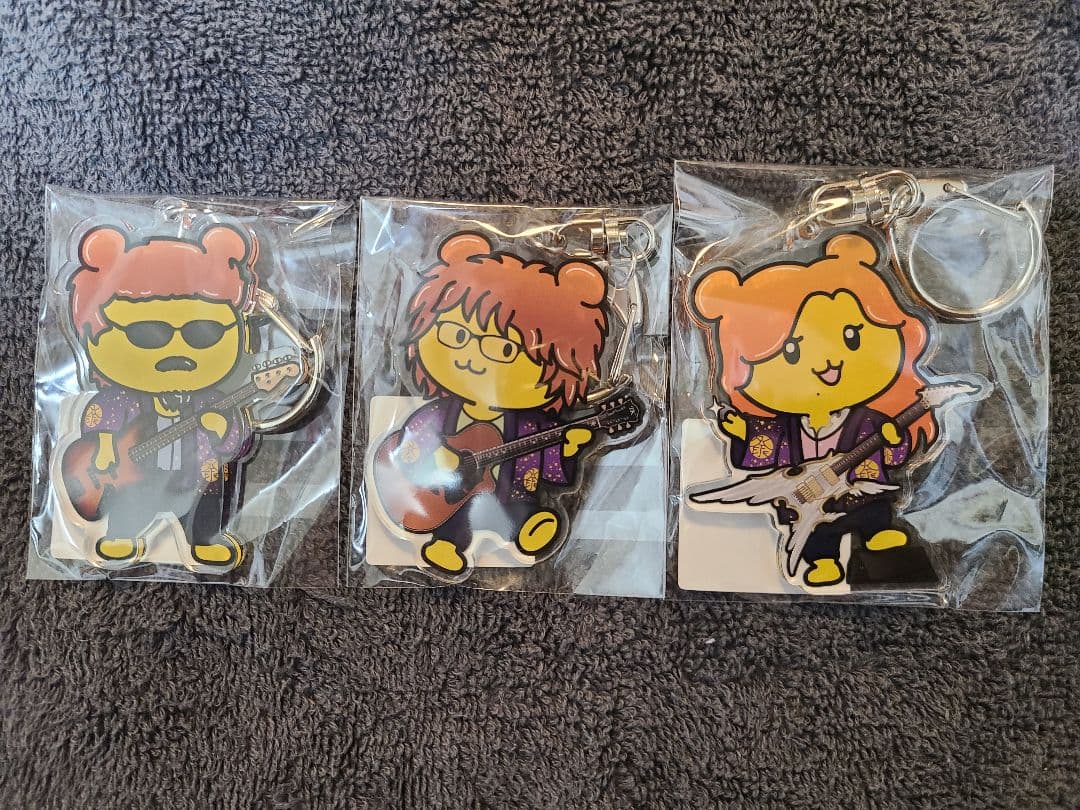 THE ALFEE ポテくまくんアクリルキーホルダー3個セット