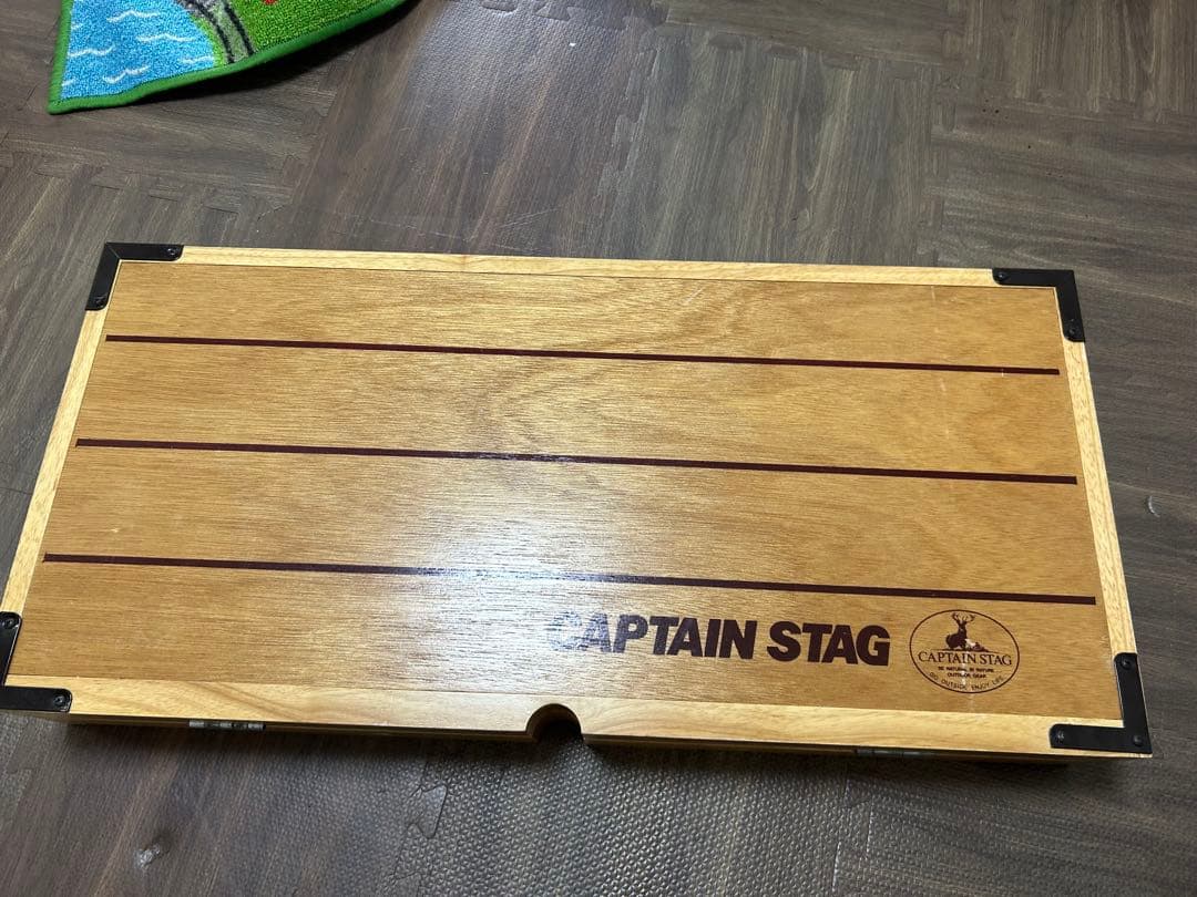 90s ヴィンテージCAPTAIN STAG 木製テーブルチェアセット