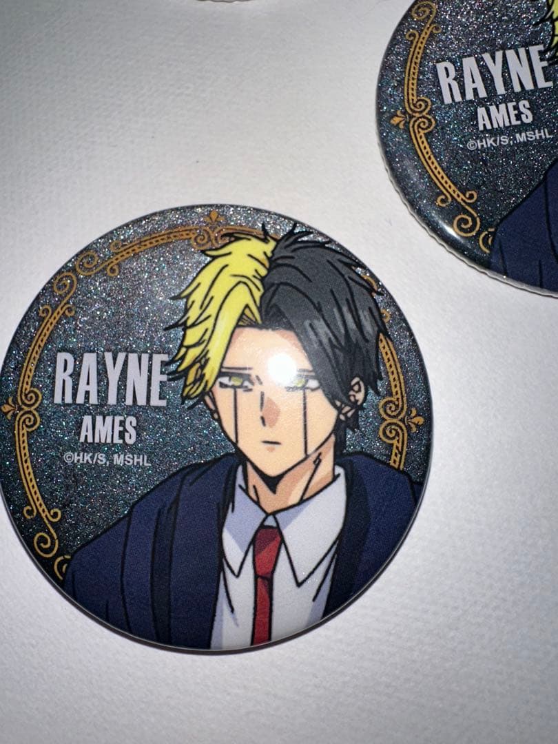 マッシュル　MASHLE レイン・エイムズ　キラキラ缶バッジ