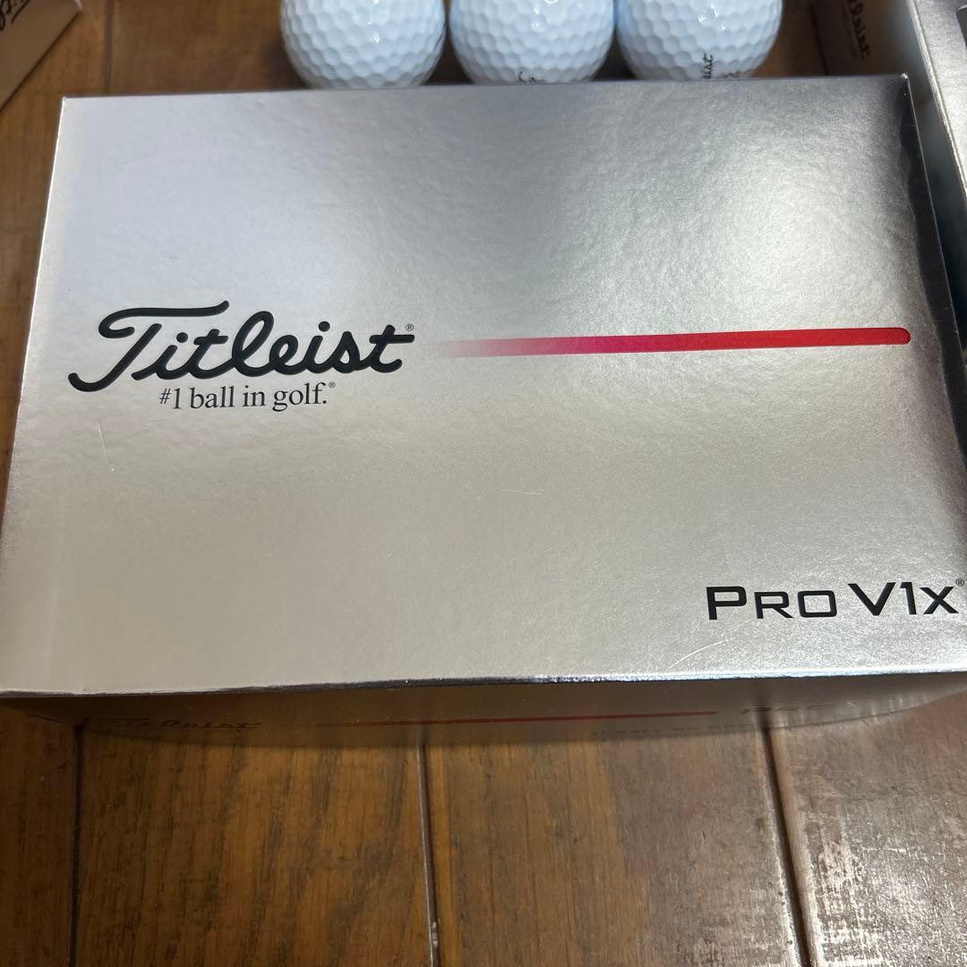 【新品】2025最新モデル　タイトリスト PRO V1x ホワイト 3ダース