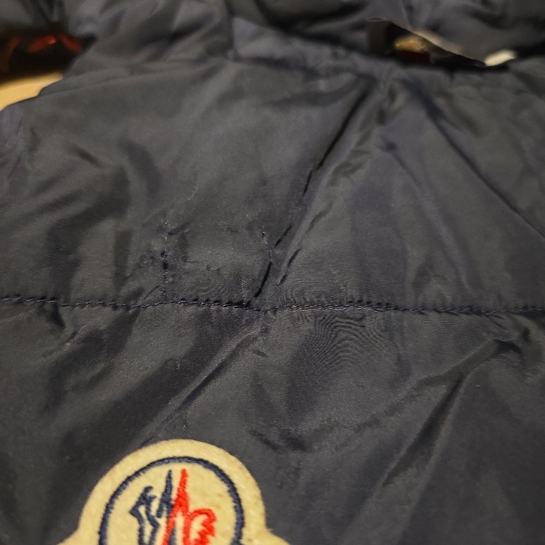 R*様 モンクレール　犬　ダウン　ネイビー　赤　紺　リバーシブル　コート　POL