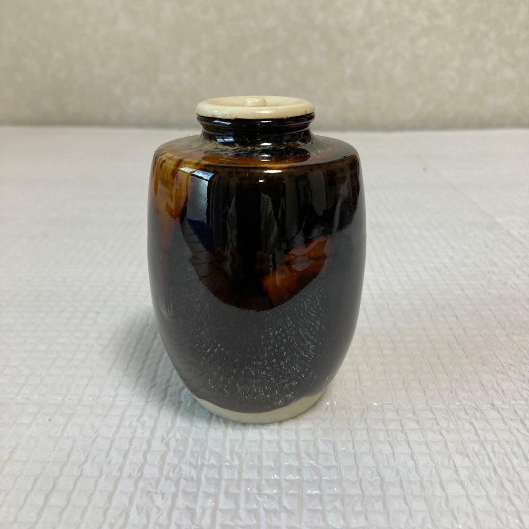 肩衝 茶入れ 仕覆付 大和錦 木箱入 茶道具 茶器 茶道伝統工芸 桶谷定一