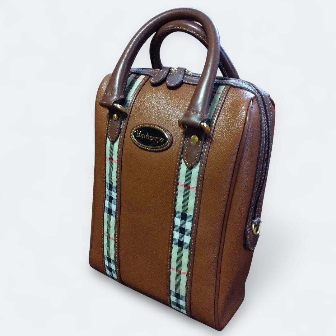 Burberrys　バーバリー シューズバッグ ブラウン ノバチェック ゴルフ
