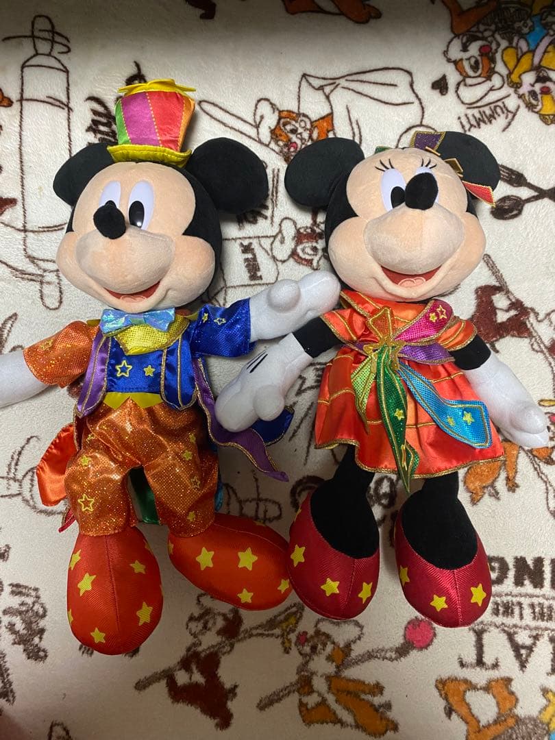おまけ付き ディズニー ミッキー ミニー 40周年 コスチューム ぬいぐるみ