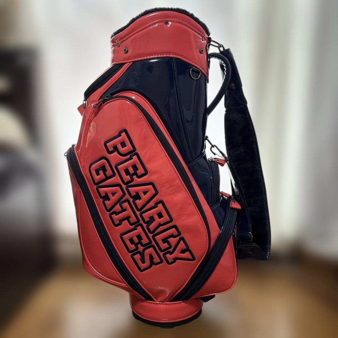 PEARLY GATES キャディバッグ ネイビー/ピンク