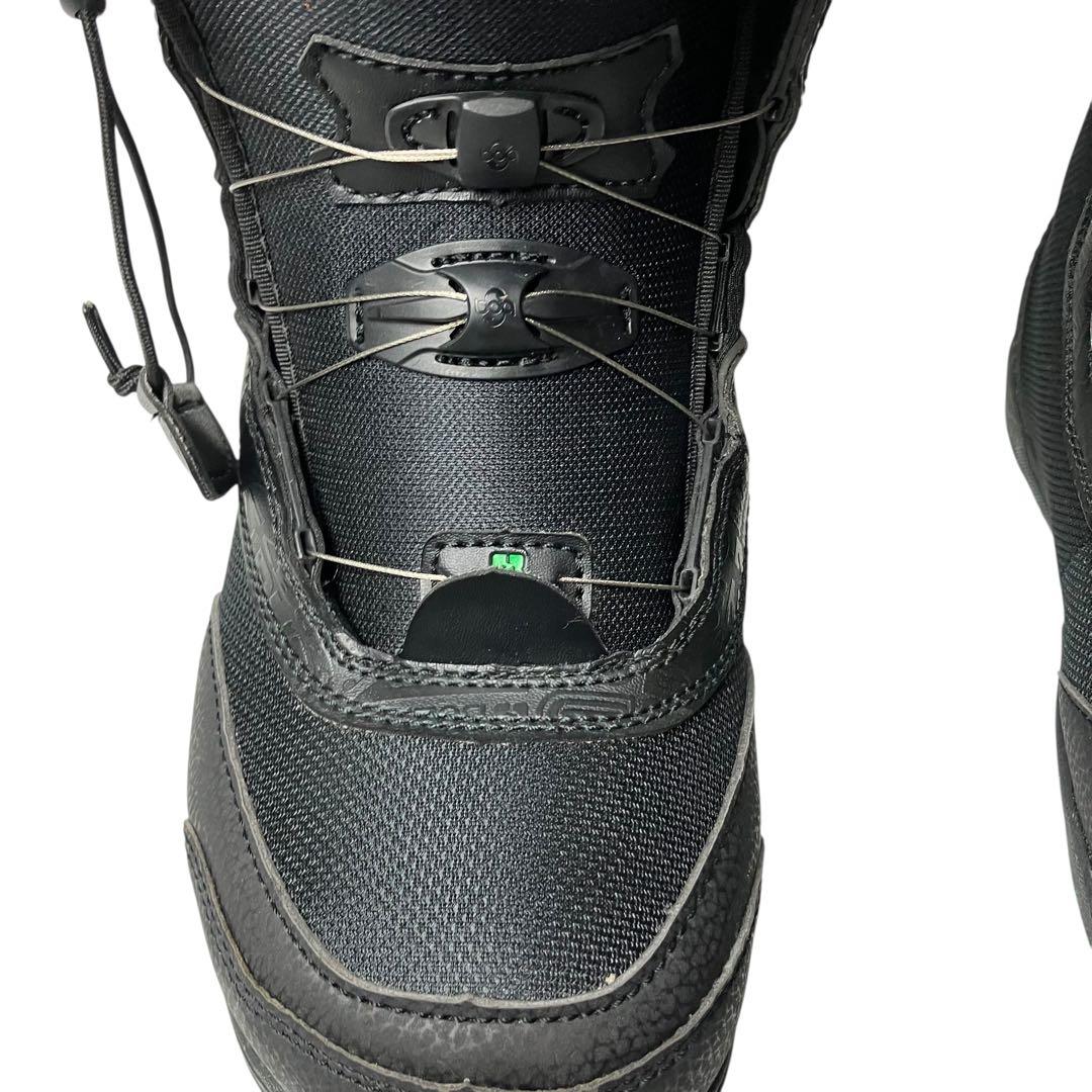 【美品】BUZRUN バズラン スノーボードブーツ ブラック/グリーン 26cm