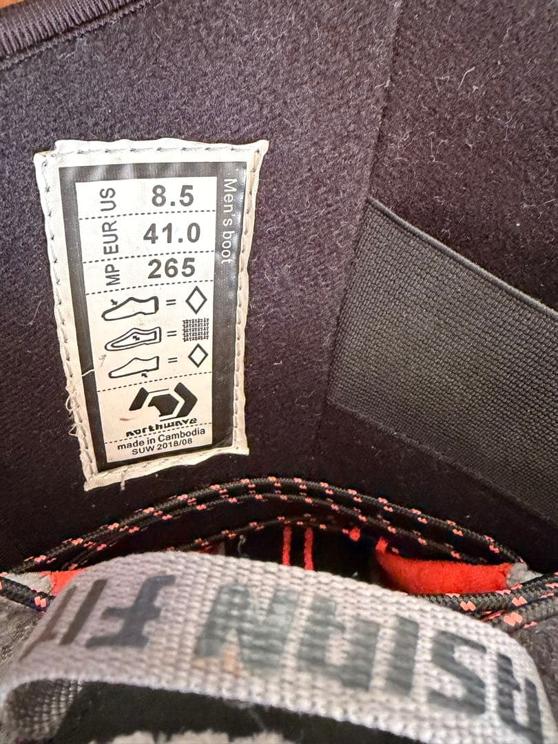 NORTHWAVE ブラック スノーボードブーツ