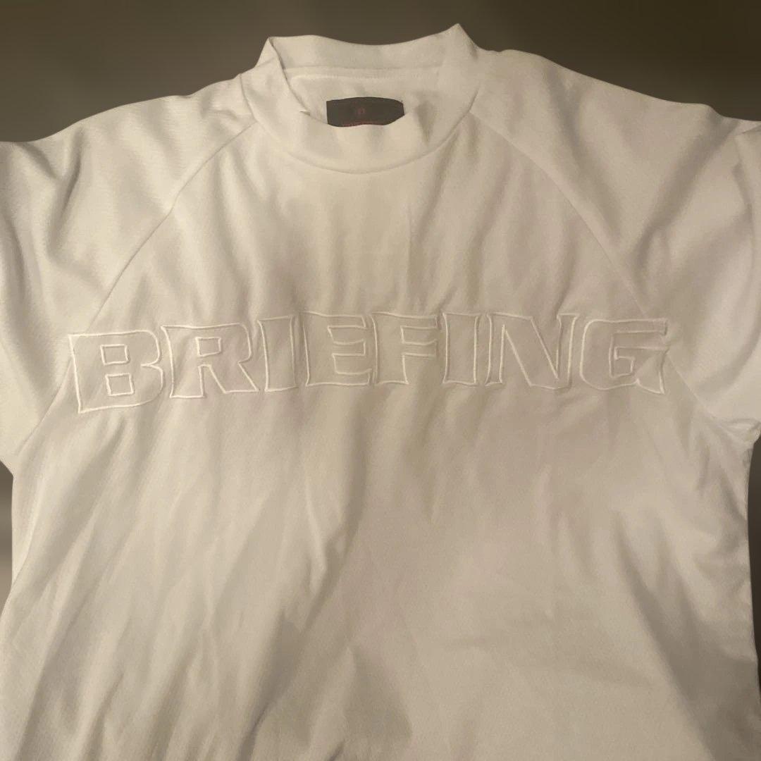 ブリーフィングゴルフビッグビートハイネックシャツ　サイズXL ホワイト