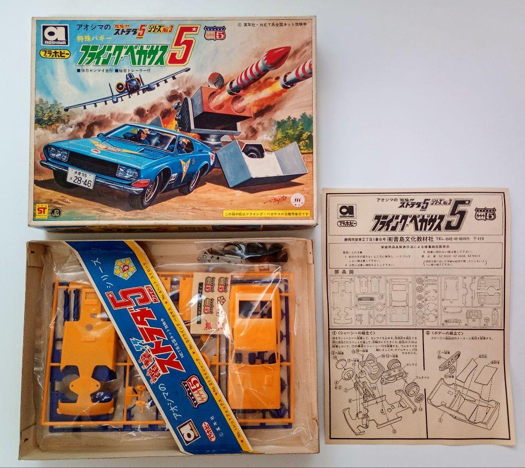 アオシマ『電撃!!ストラダ５』フライングペガサス プラモデル ゼンマイ