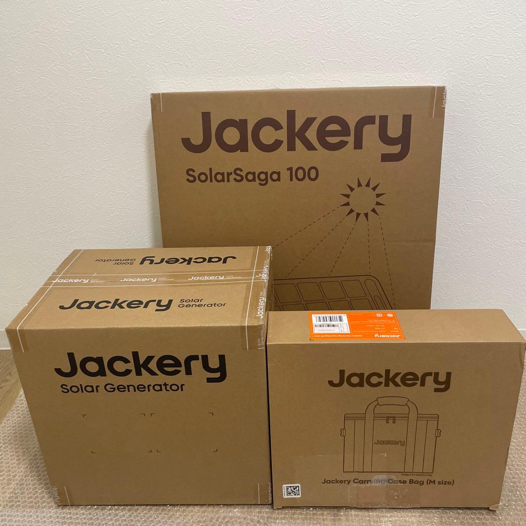 Jackery 1000 1070Wh ポータブル電源100W ソーラー、バッグ