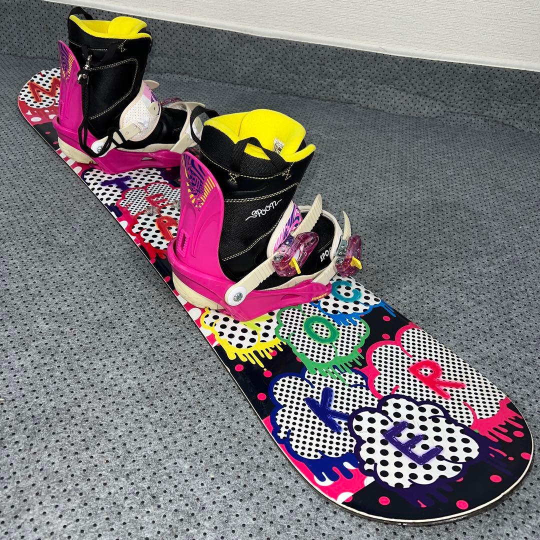 １０回使用 キッズスノーボード 120cm IGNIO×バイン×ブーツ