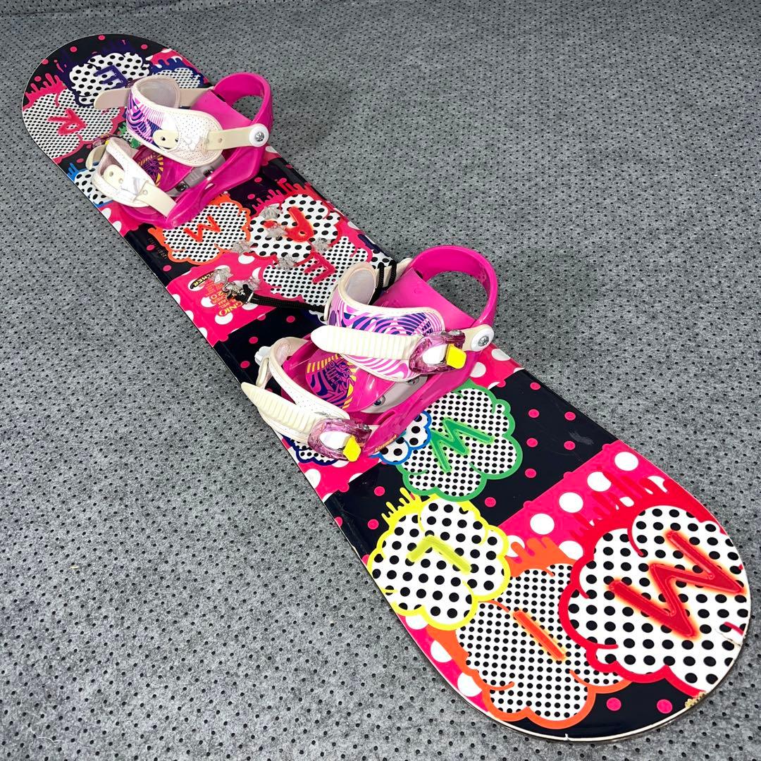 １０回使用 キッズスノーボード 120cm IGNIO×バイン×ブーツ