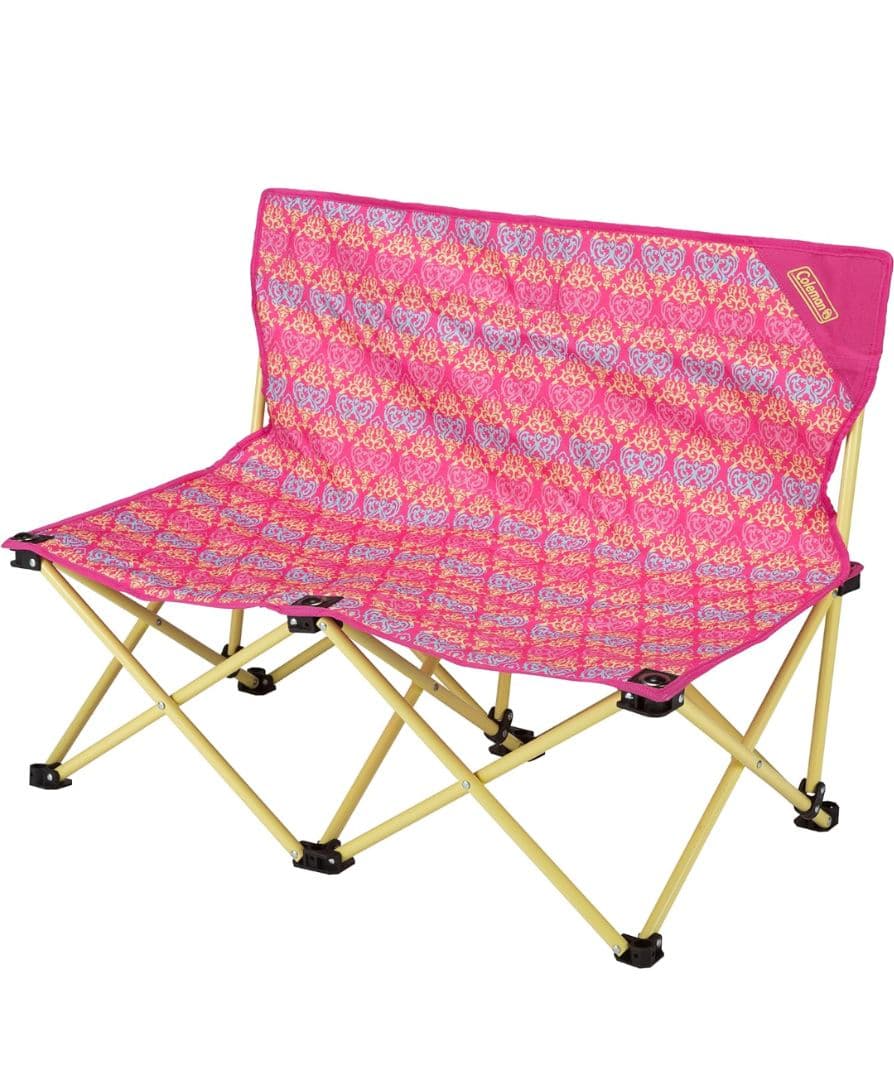 Coleman ファンチェアダブル フォリッジピンク×2脚