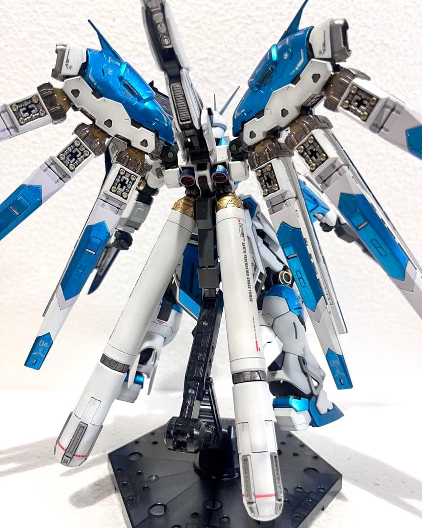 RG Hi-νガンダム ハイニューガンダム 塗装済 完成品 ハイパーメガバズーカ