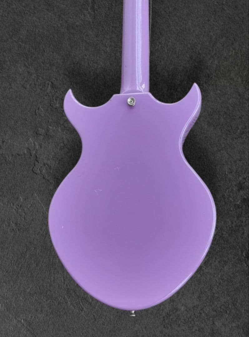 パープルエレキギター メーカー不明 セットネック