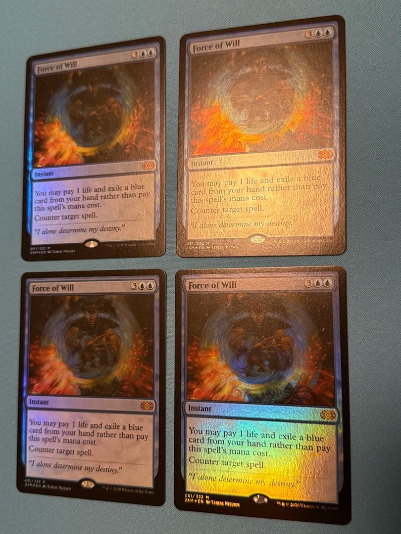 意志の力　英語foil 4枚