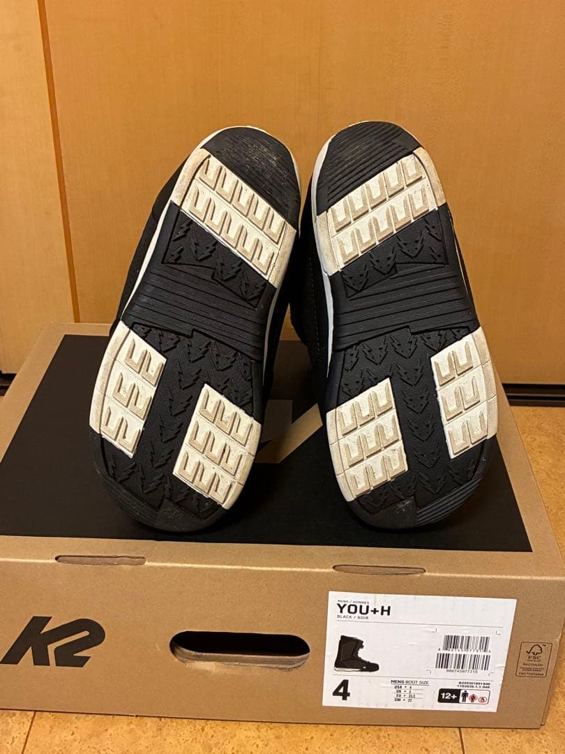 K2 YOU+H ２２センチ〜２３センチ ブラック 子ども用ブーツ