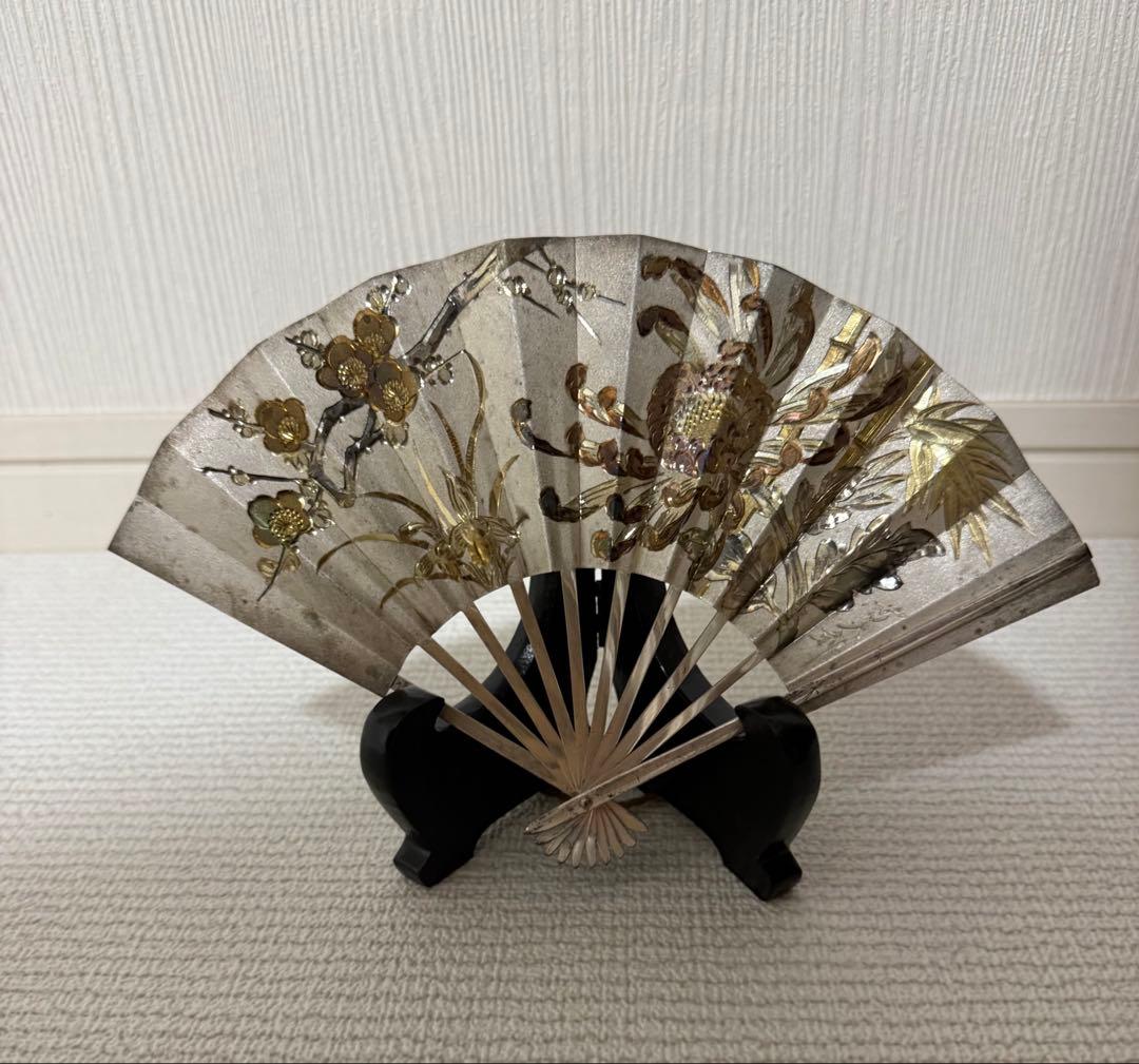 純銀80g 武比古　扇　7.5号？