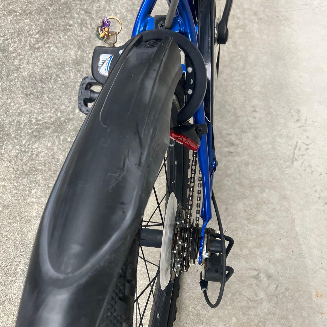 サイクルベースあさひ　20インチ 子供用自転車 青 前カゴ付き