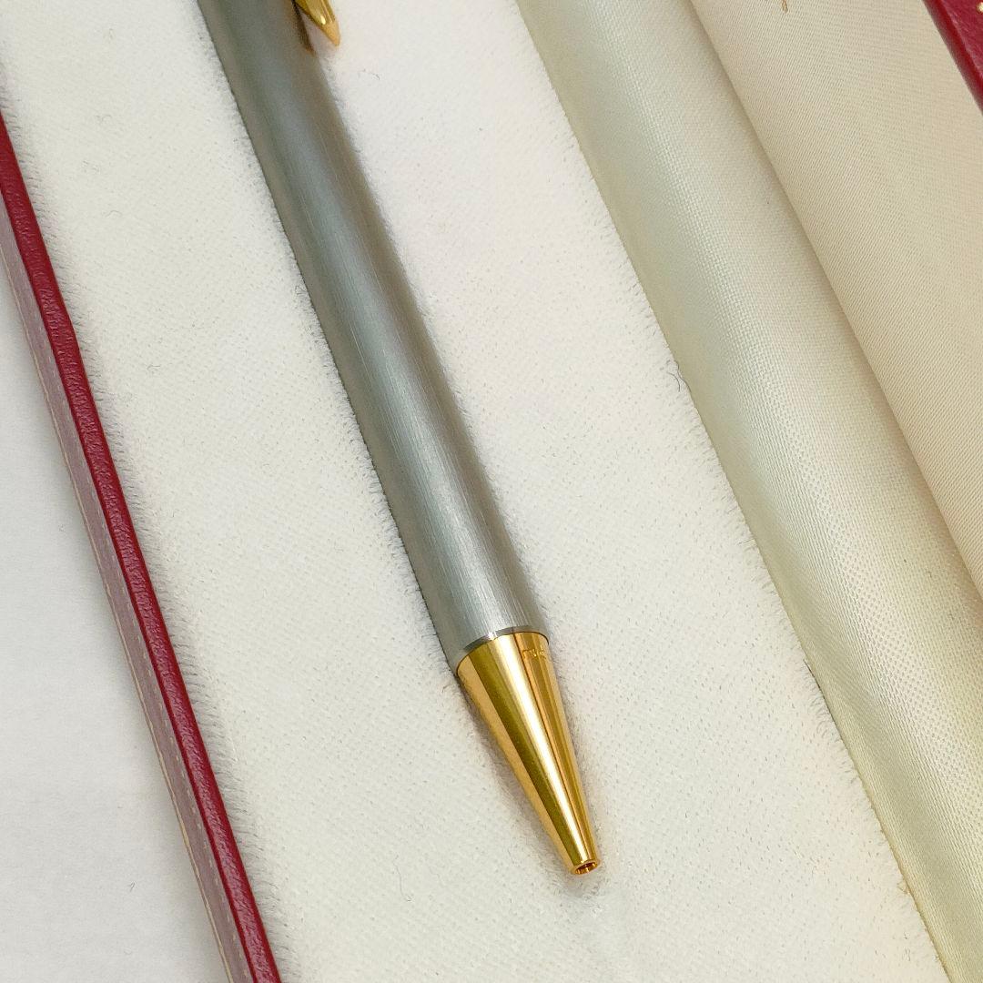【未使用・良品】Cartier/カルティエ　ボールペン　シルバー ✕ ゴールド