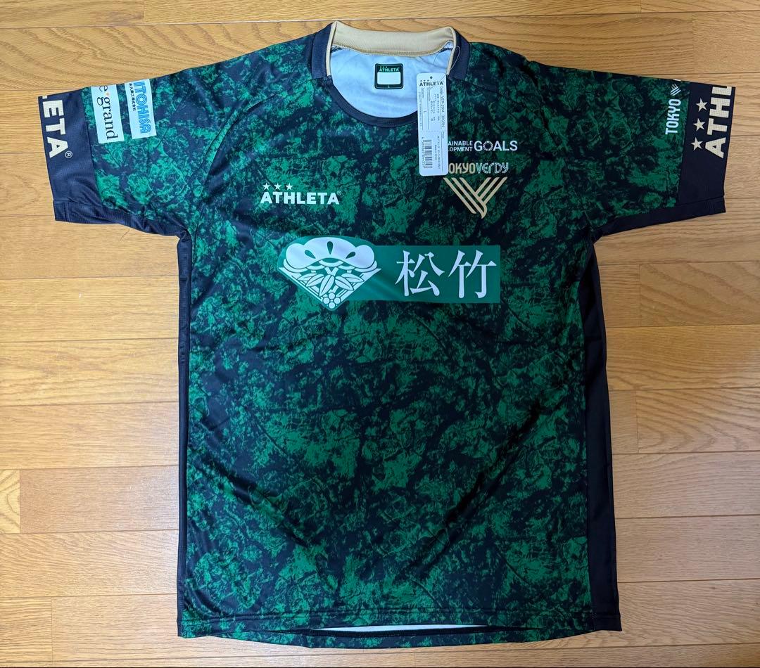 【タグ付未使用】東京ヴェルディ プラクティスシャツ ＬサイズATHLETA