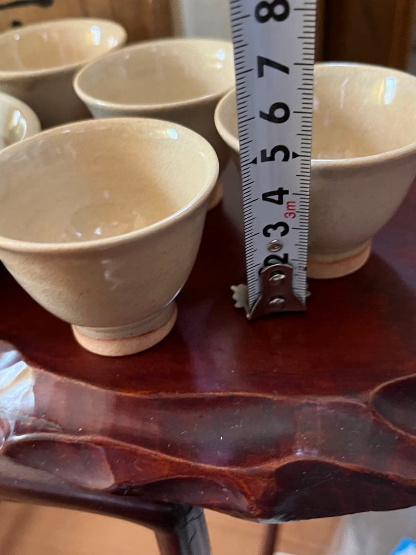 煎茶道具　煎茶器セット　萩焼　坂田泥華　6客