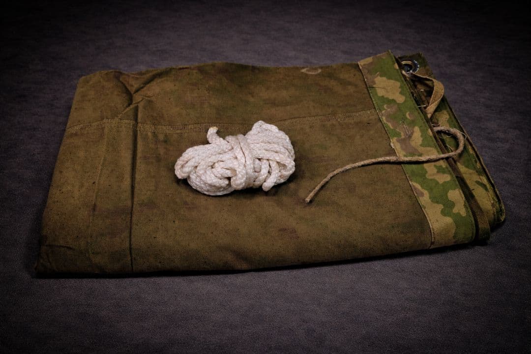 取 ロシア軍 実物 VSR-93 迷彩 パラトカ ポンチョ テント タープ 官給