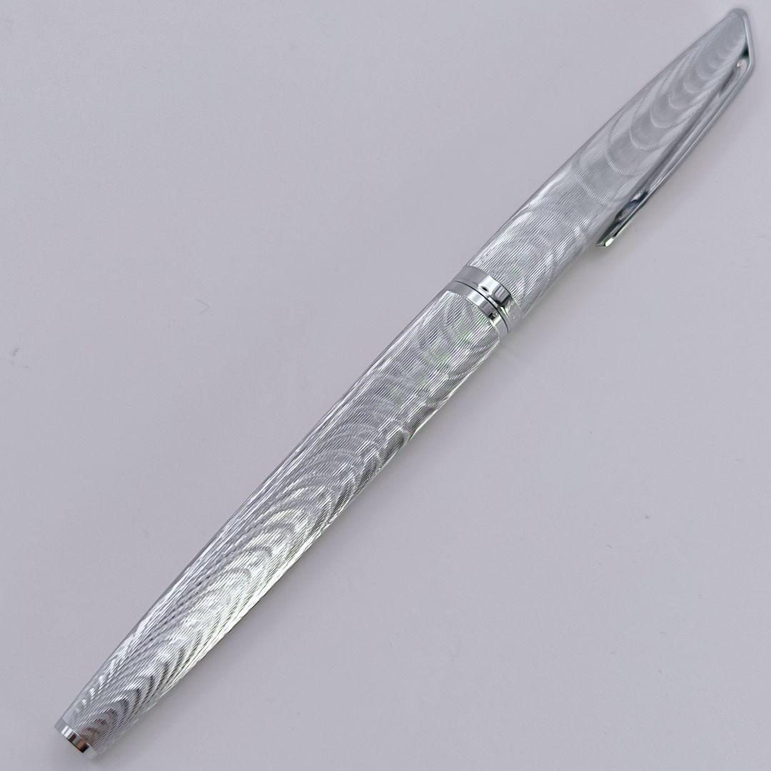 万年筆 WATERMAN C/F シルバーモアレ 18k ウォーターマン