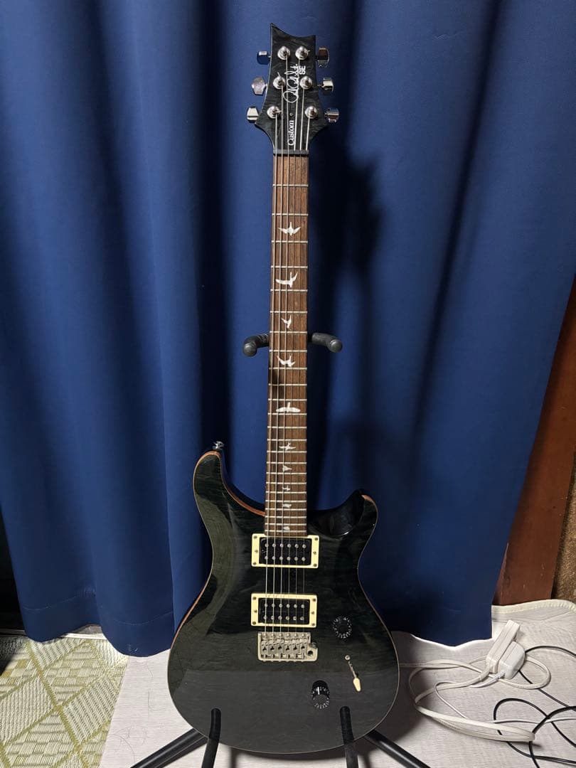 ギター PRS SE Custom 24 Quilt Grey Black