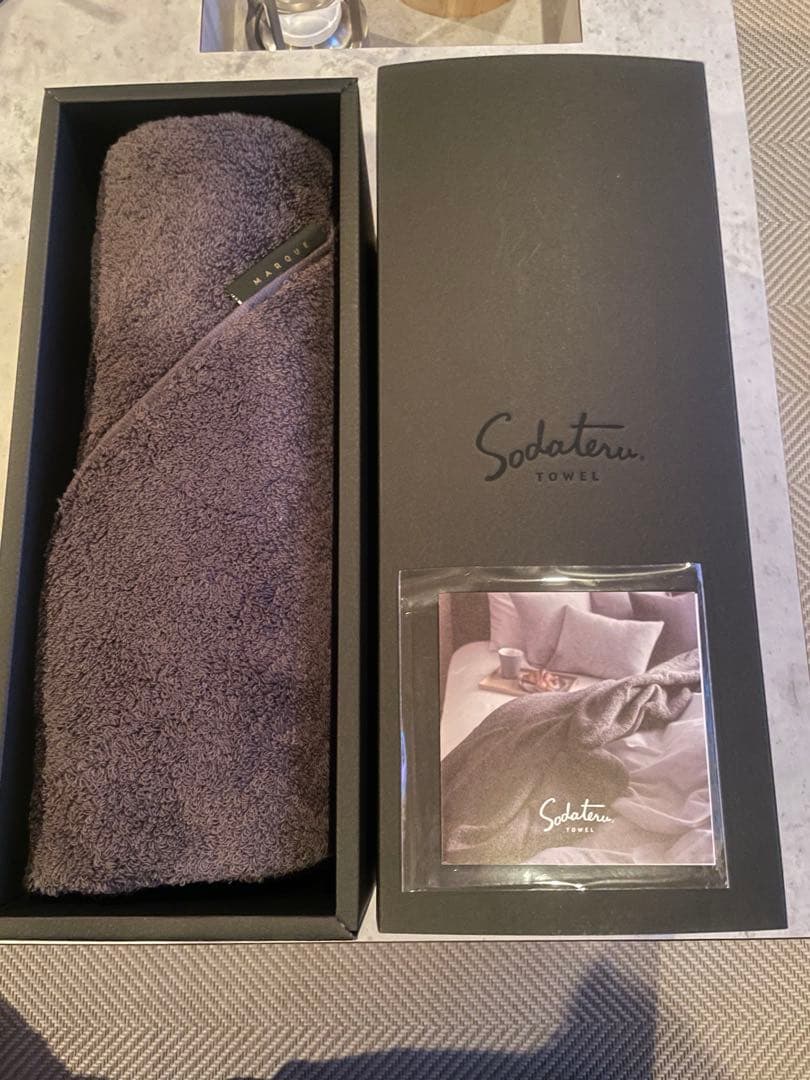 Sodateru MARQUE バスタオル ダークグレー