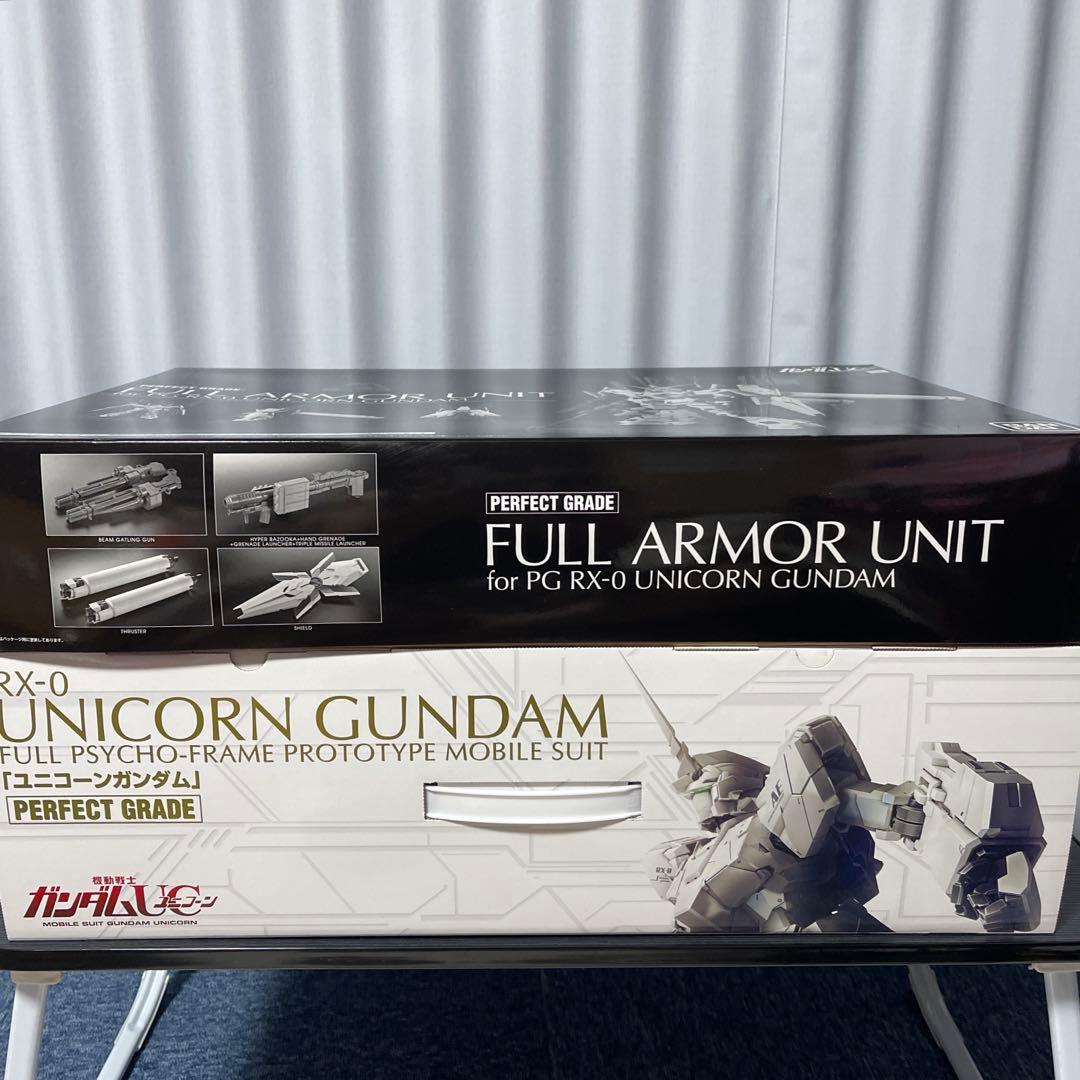 PG1/60RXー0ユニコーンガンダム未開封品、RXー0フルアーマー拡張セット