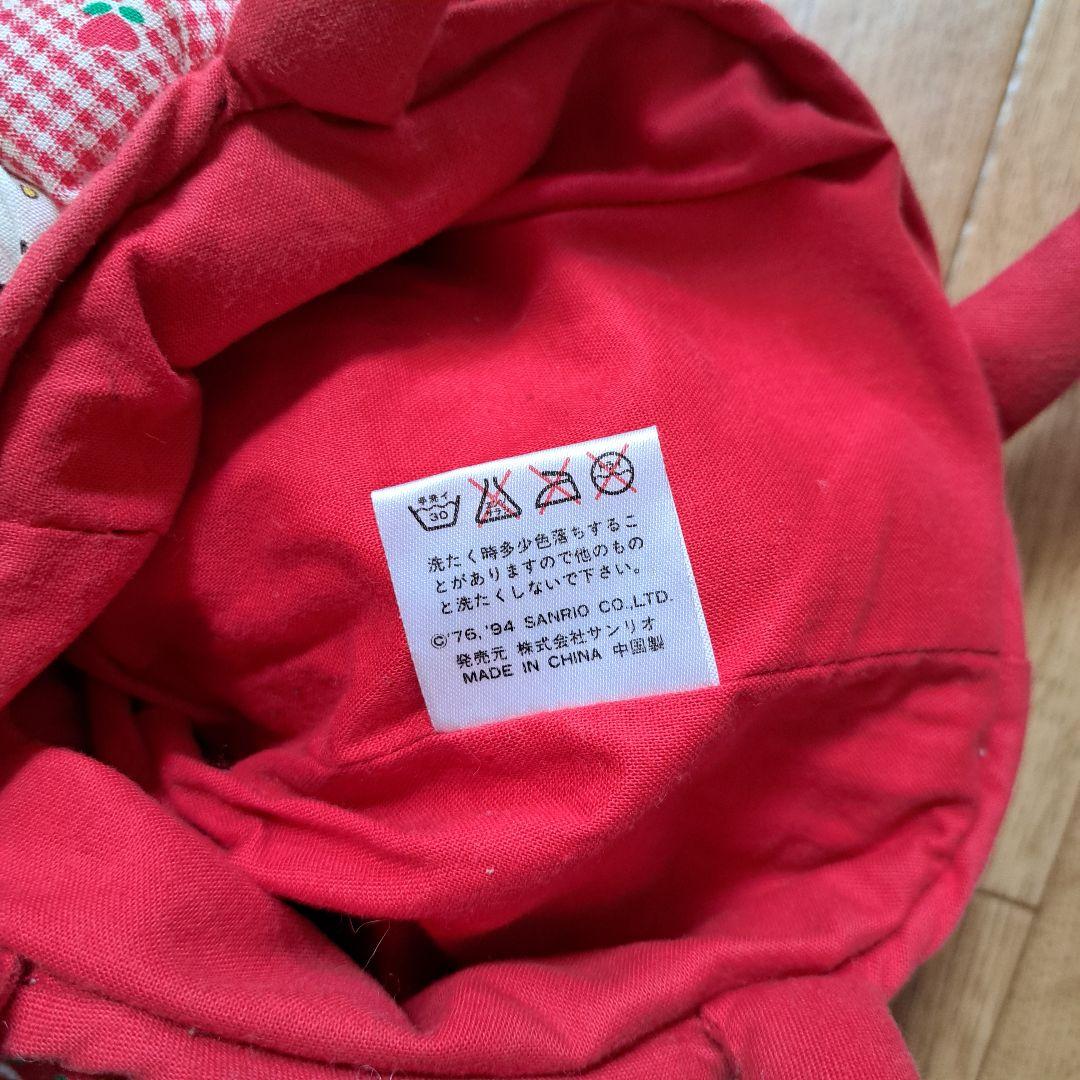 ハローキティ パッチワーク バッグ　キルト　レトロ　ぷっくり　立体 レア