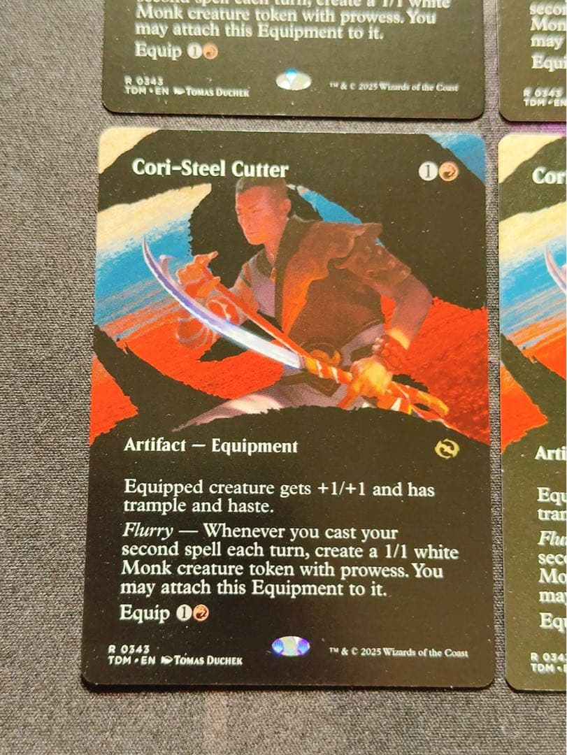 【ショーケース】コーリ鋼の短刀　英語　4枚セット