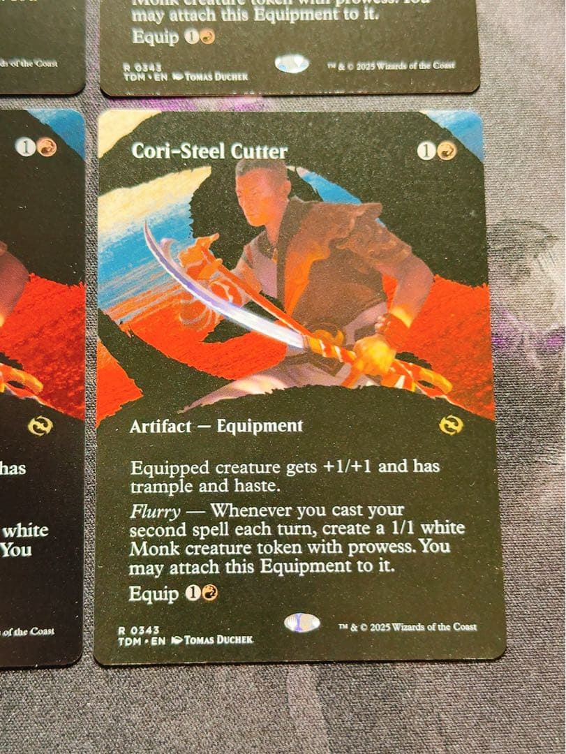 【ショーケース】コーリ鋼の短刀　英語　4枚セット