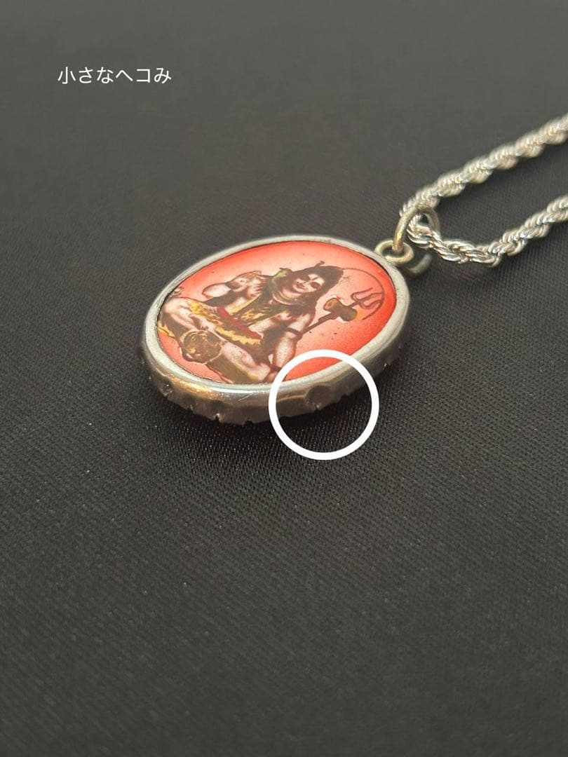 藤井風 イメージペンダント ネックレス 【オーム文字・シヴァ神・赤】