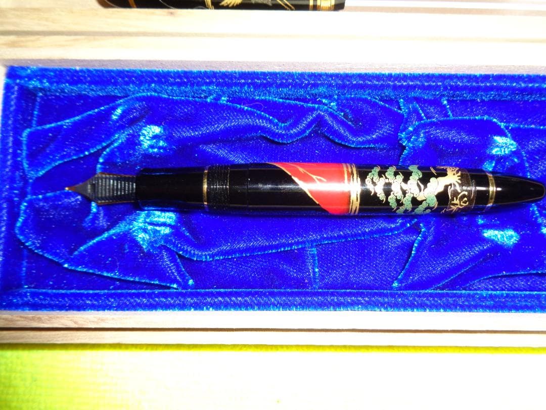 セーラープロフィット21K 蒔絵万年筆（赤富士に鶴）