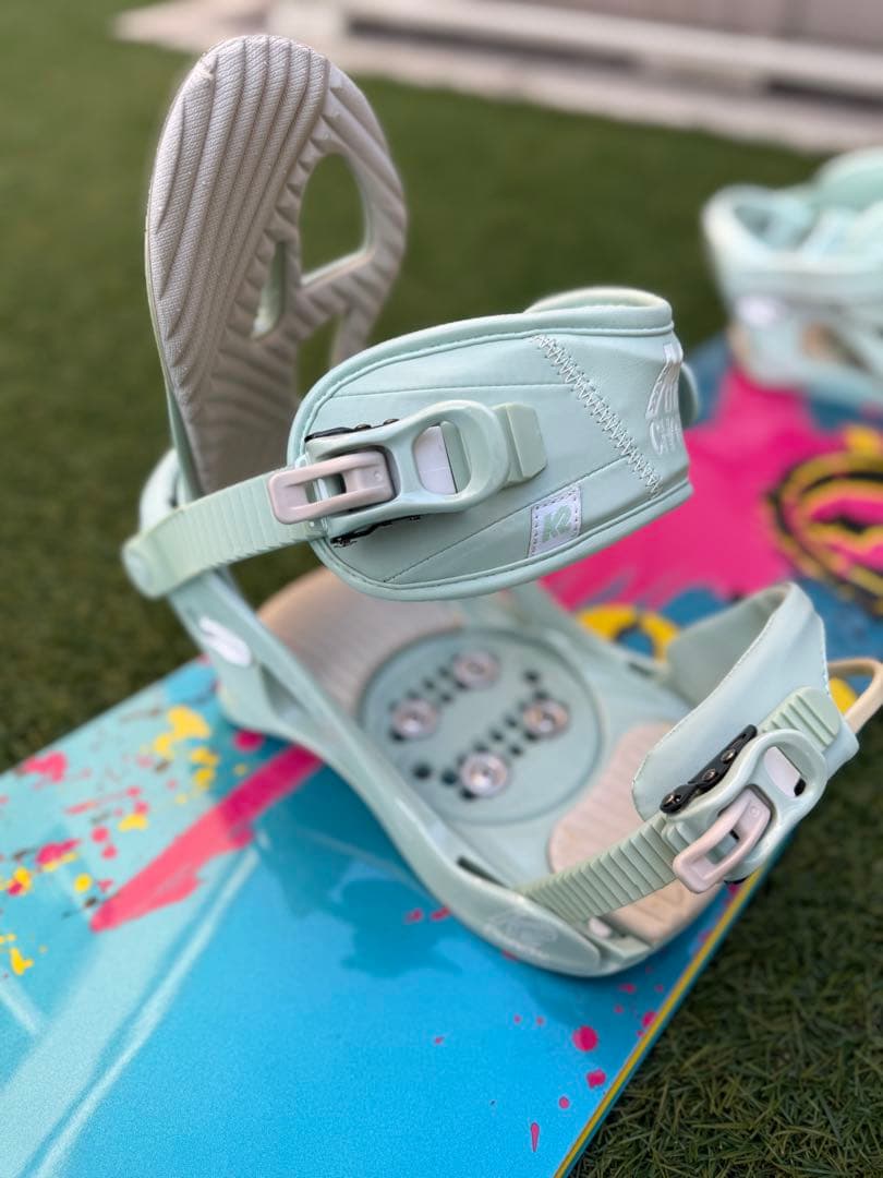 RICE28 148/ K2 Charm スノーボード　バインディング セット