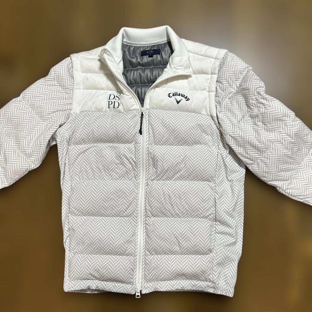 Callaway メンズ　2way ダウンジャケット ホワイト　M