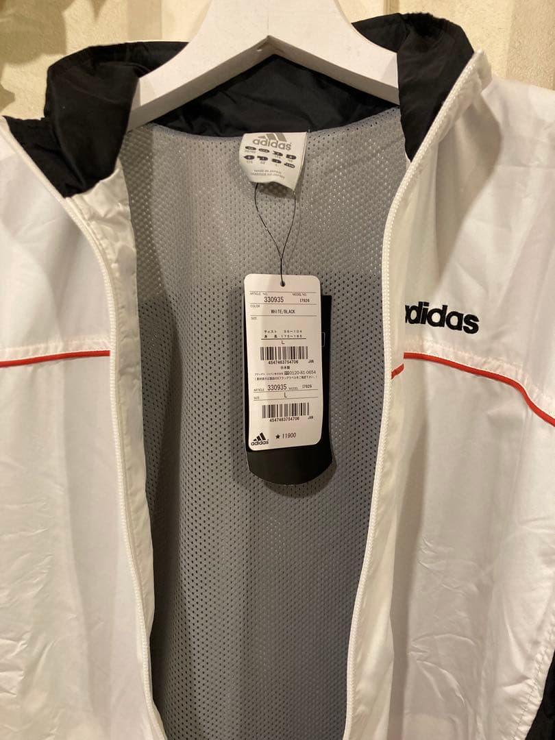 新品タグ付慶應義塾大学ウィンドブレーカー　L adidas製