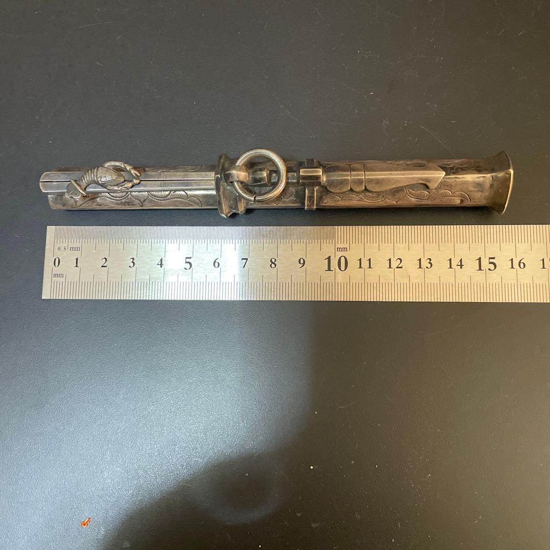 時代　李朝　超銀　銀箸ペーパーナイフ　銀箸ナイフ