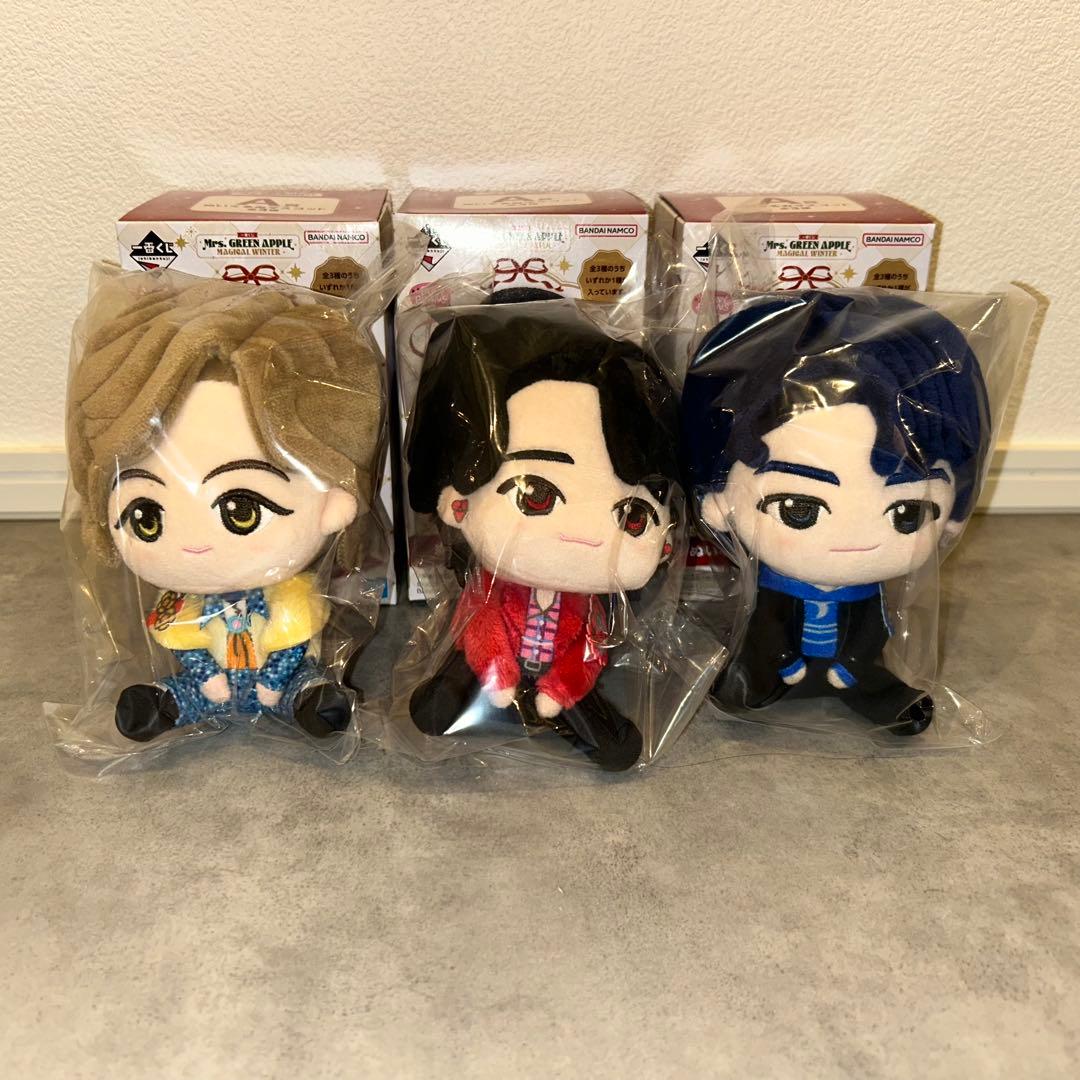 Mrs. GREEN APPLE マスコット3体セットとドームライト